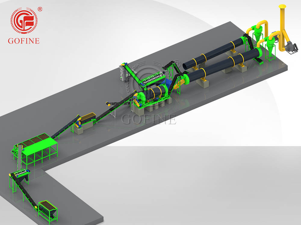 NPK Stirring Teeth Compound Fertilizer Granules Production Line