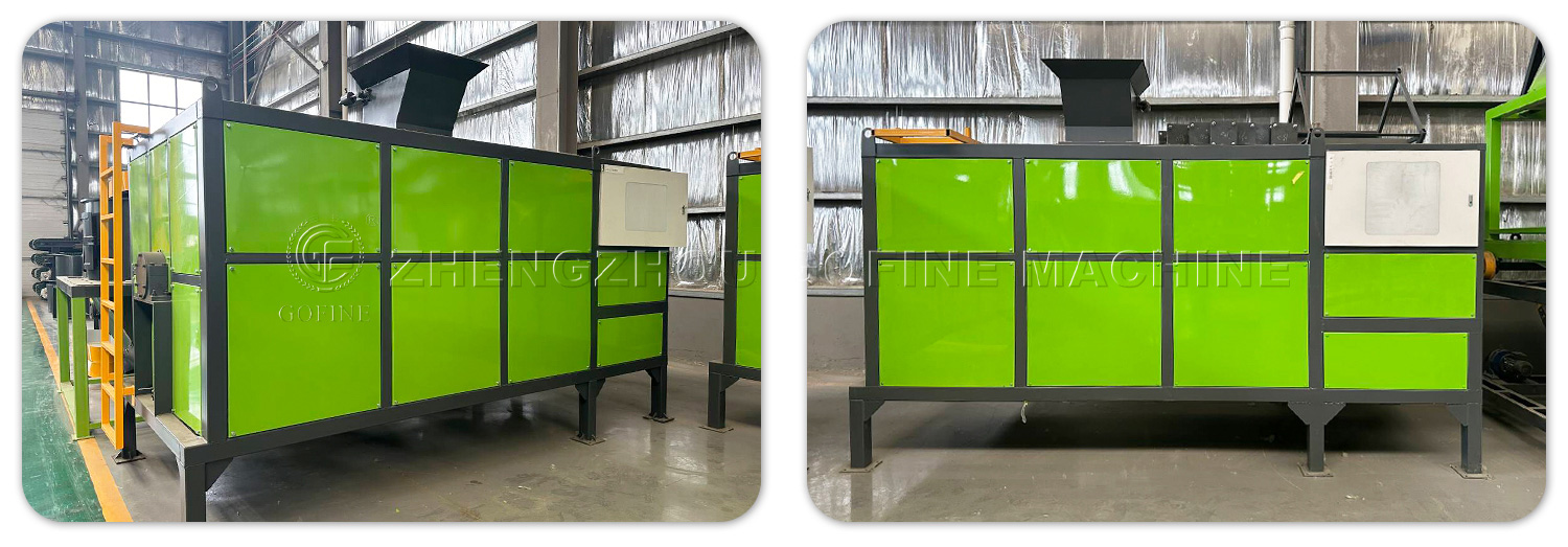 Horizontal compost fermenter