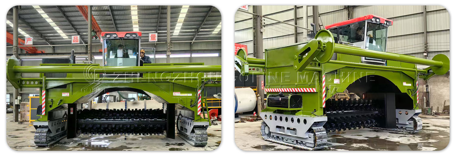 Film-Covered Crawler Compost Turner