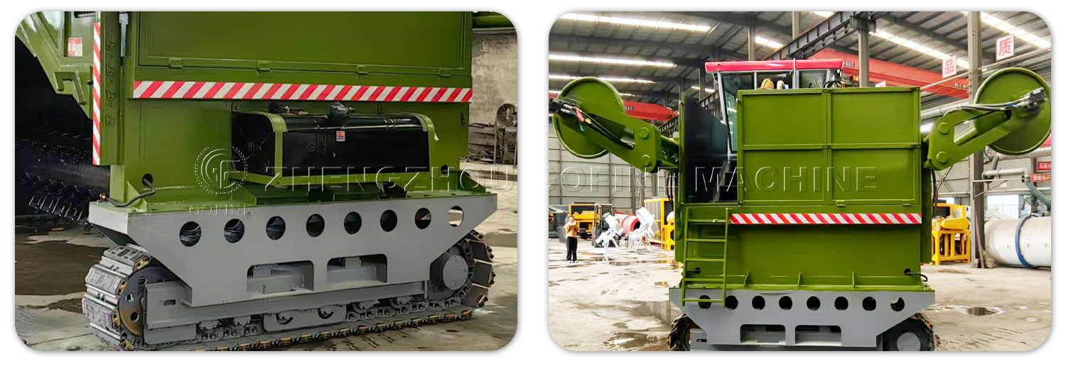 Film-Covered Crawler Compost Turner