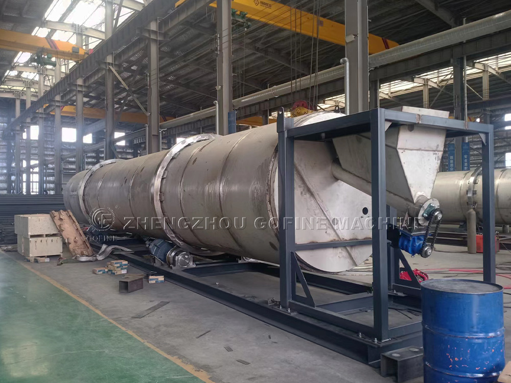 Paddle dryer used for processing potato waste in food processing plants